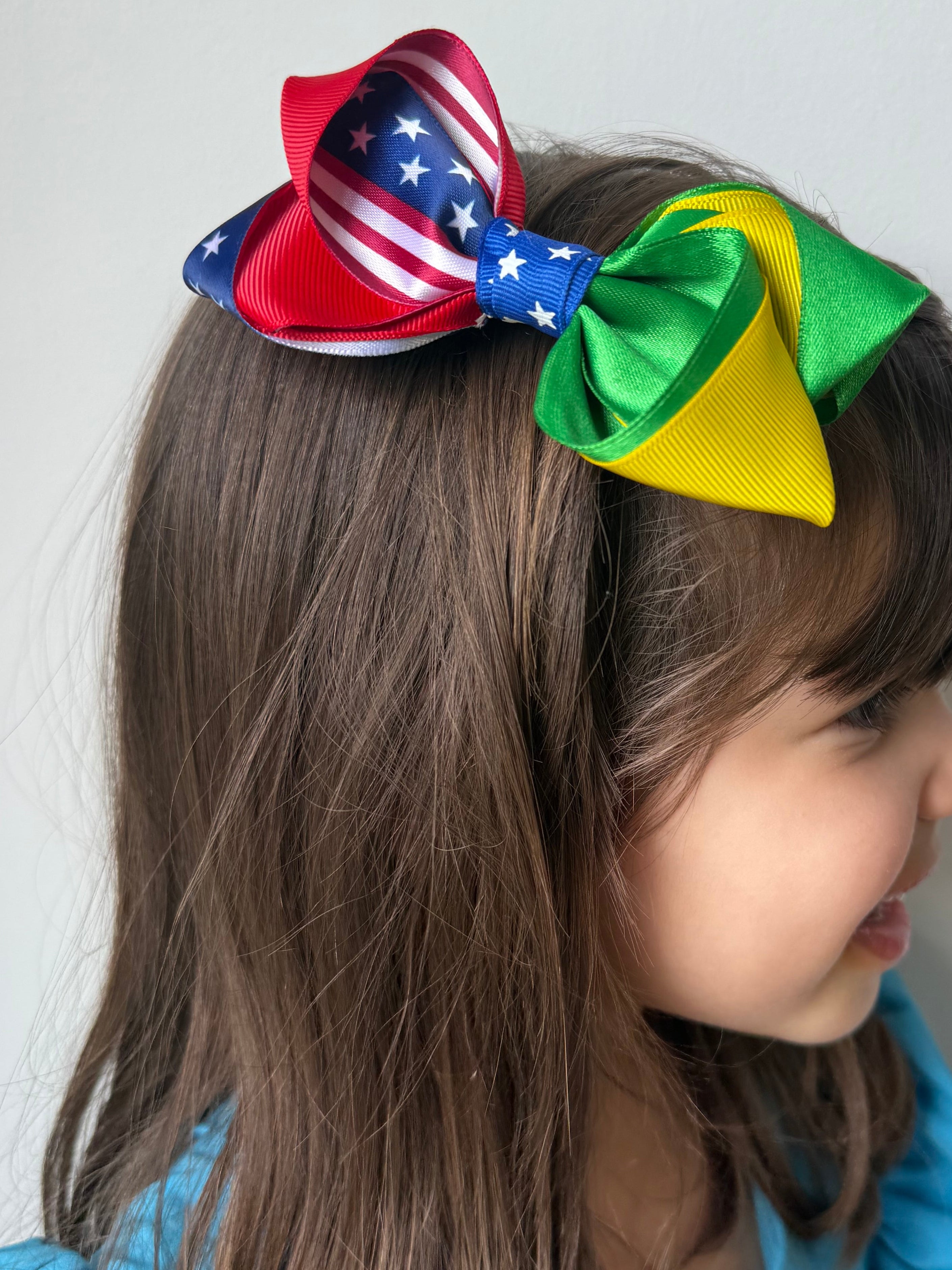 Personalized Country Hair Bows - Set of 2