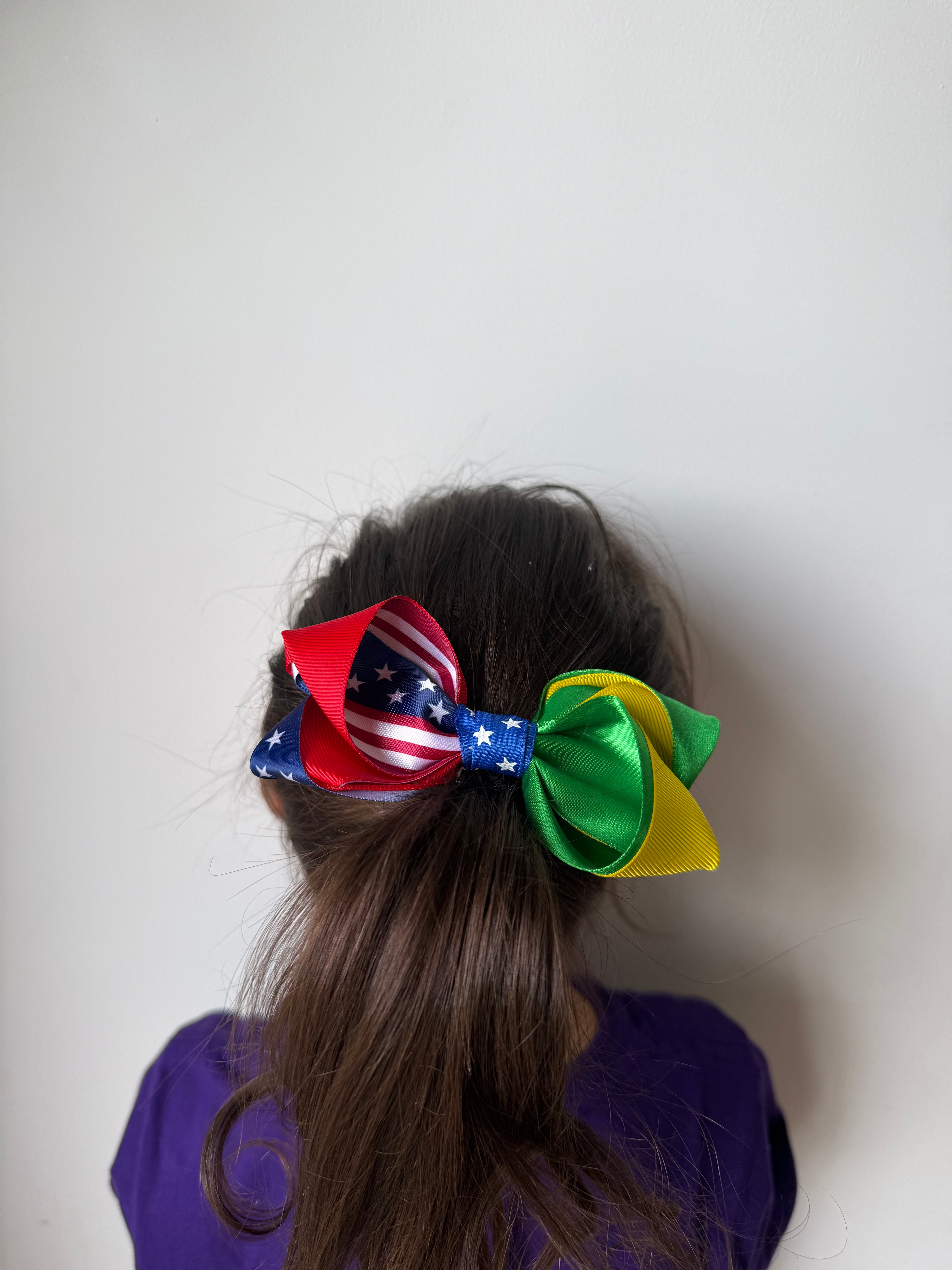 Personalized Country Hair Bows - Set of 2