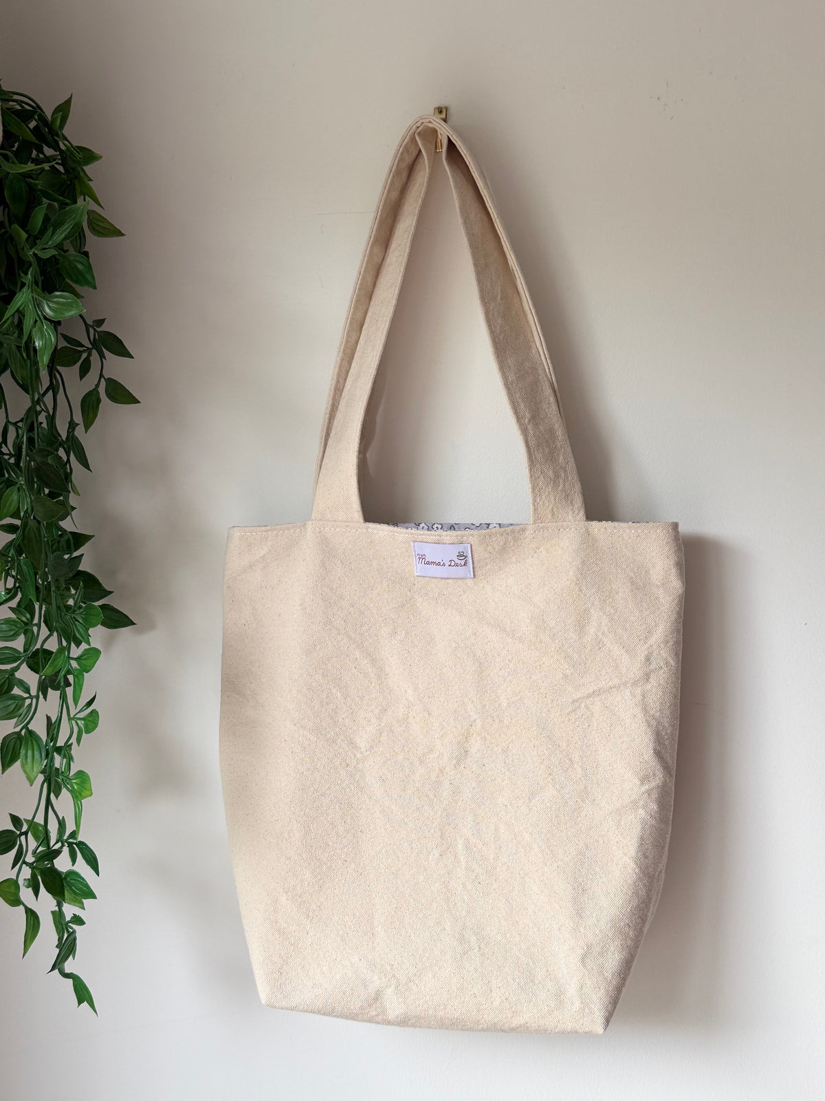 Cat & Coffee - Handmade Tote Bag