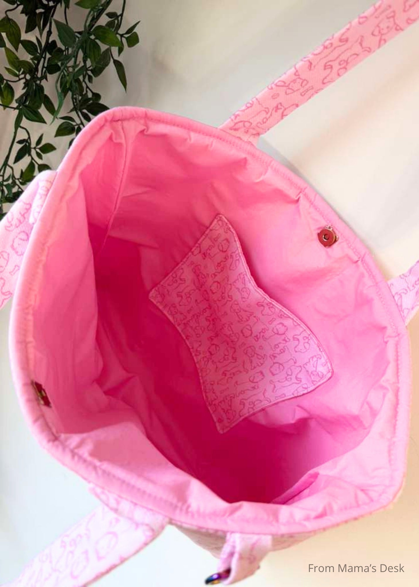 Pink Puppy Tote Bag